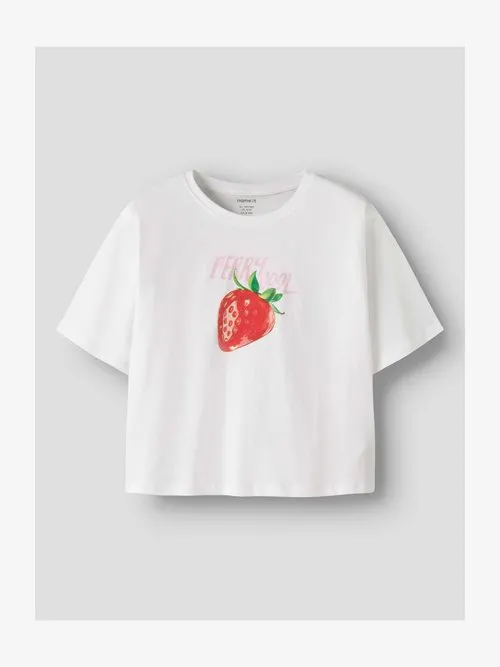 FARINAZ SHORT - T-shirts med print - bright white