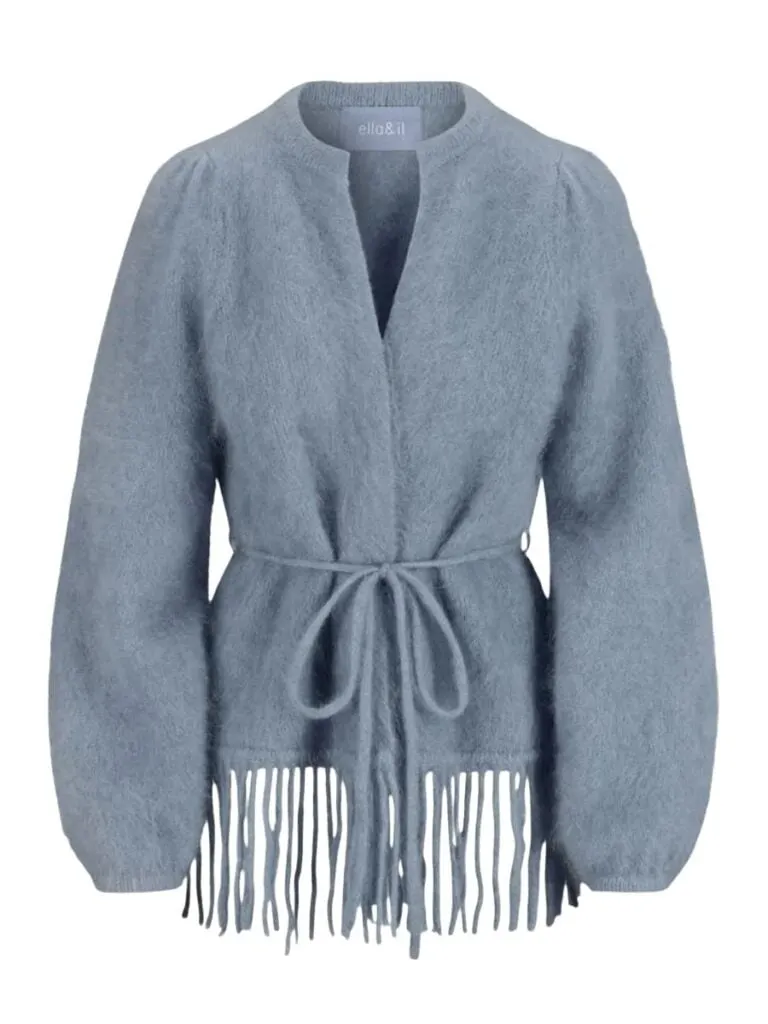 Fidele Chunky Cardigan - Denim Blue