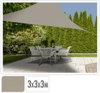 Ambiance Dreieck Sonnen-/ & Regensegel 3 x 3 x 3 m inkl. Tragetasche