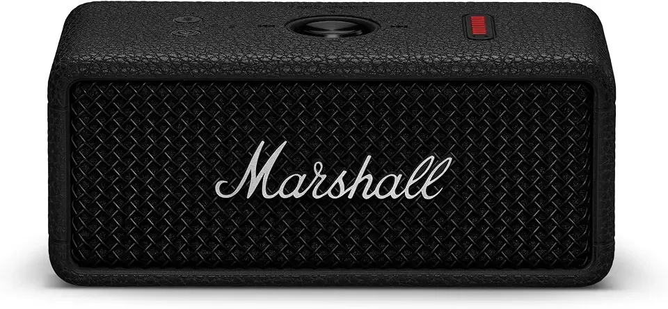 Marshall Emberton III Portable Bluetooth Speaker - Rugged Waterproof/Dust-Proof Design | Loud Stereo Sound, Deep Bass | Compact and Wireless for Travel and Outdoors - Black and Silver