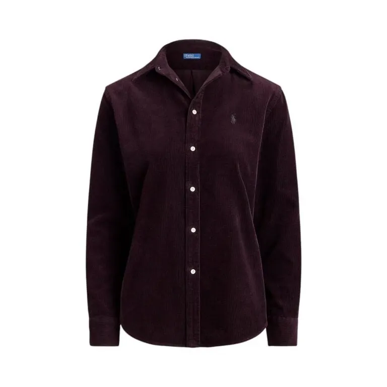 Classic Fit Cotton Corduroy Shirt - Lilla