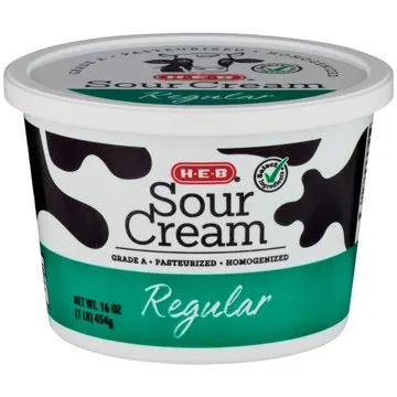 H-E-B Regular Sour Cream, 16 oz