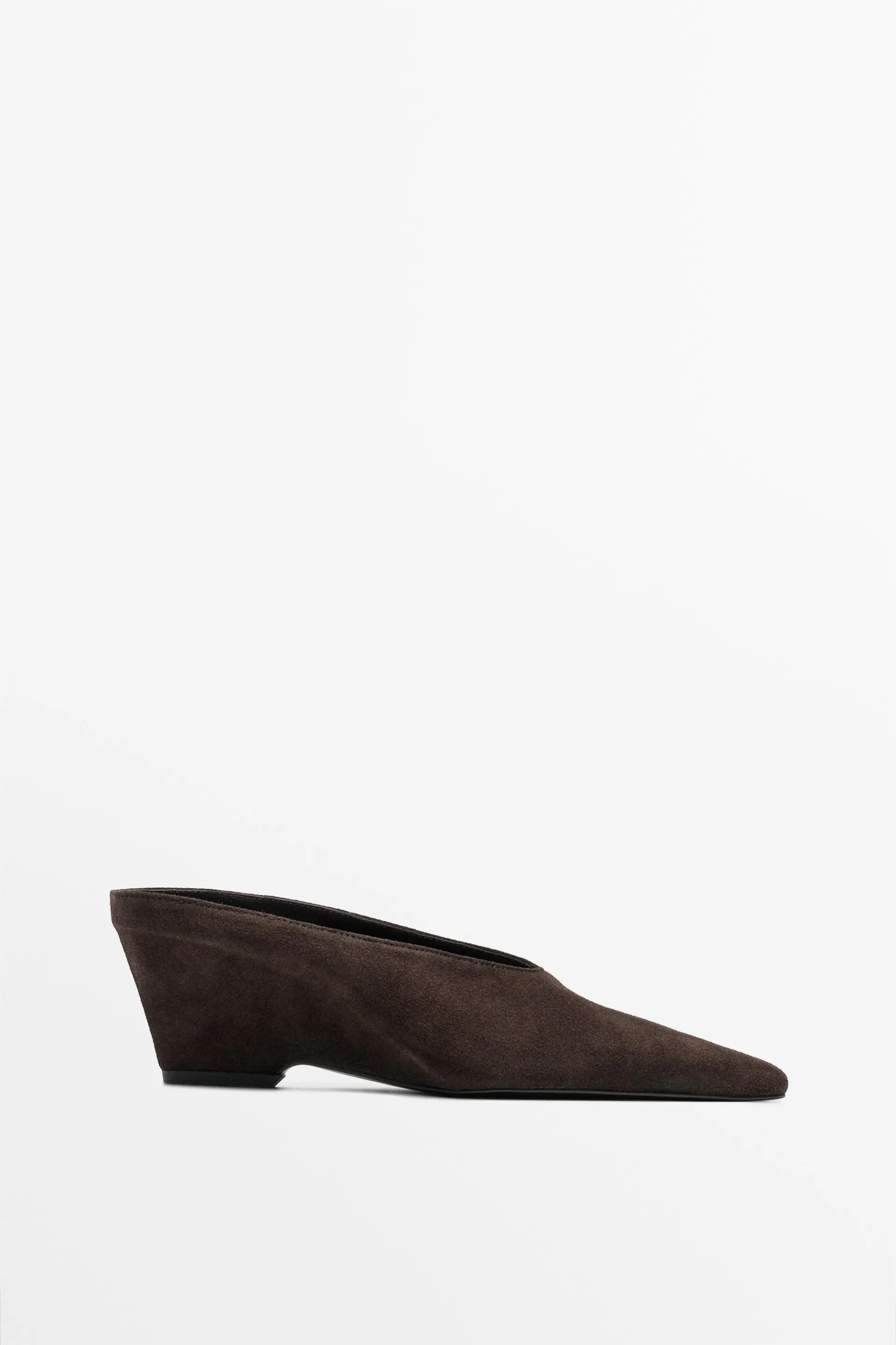 Leather slingback heel shoe