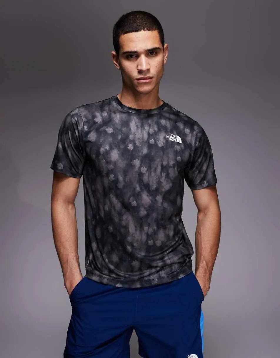 The North Face Pentadome Embossed 24/7 logo t-shirt in black print