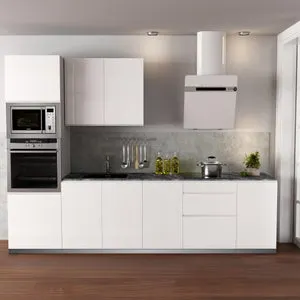 Cocina en kit DELINEA id TOKIO blanco brillo 3.00 m