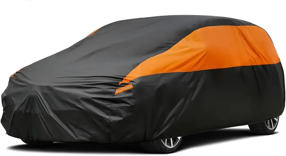 GUNHYI Hatchback Car Cover for Automobiles All Weather Waterproof, Universal Fit Kia Rio, Toyota Yaris, Mitsubishi Mirage, Chevrolet Bolt EV/Sonic, Mini Cooper 2-Door/4-Door etc.