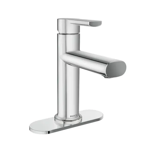Meena Single Hole Single-Handle Bathroom Sink Faucet/Tap in Chrome (Drain and Valve Included)