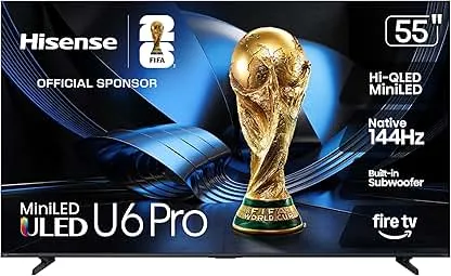 Hisense 55" U6 Pro Series Mini‑LED 4K UHD HDR Gami…