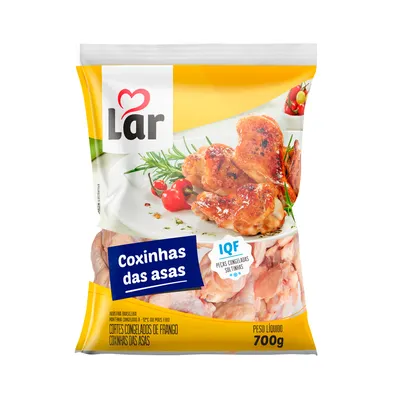 coxinha da asa frango lar iqf 700g