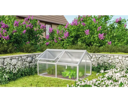 Pařeniště Vitavia Gamma polykarbonát 124,3 x 89 x 71,3 cm stříbrné