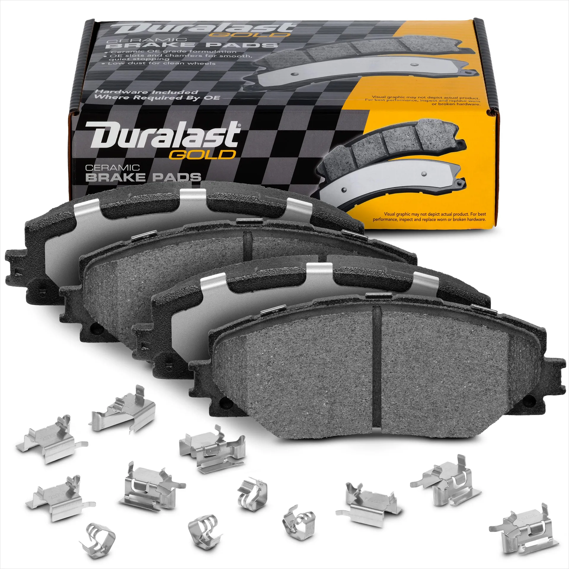 Juego de Balatas de Disco de Ceramica Duralast Gold DG1211