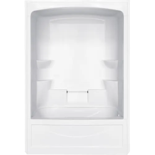 Liberty 34-inch D x 60-inch W x 88-inch H 6-shelf 1-Piece Right Hand Drain Tub & Shower in White