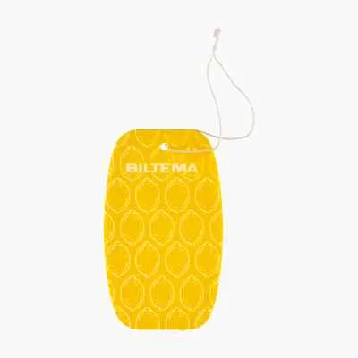 Paper air freshener with lemon scent