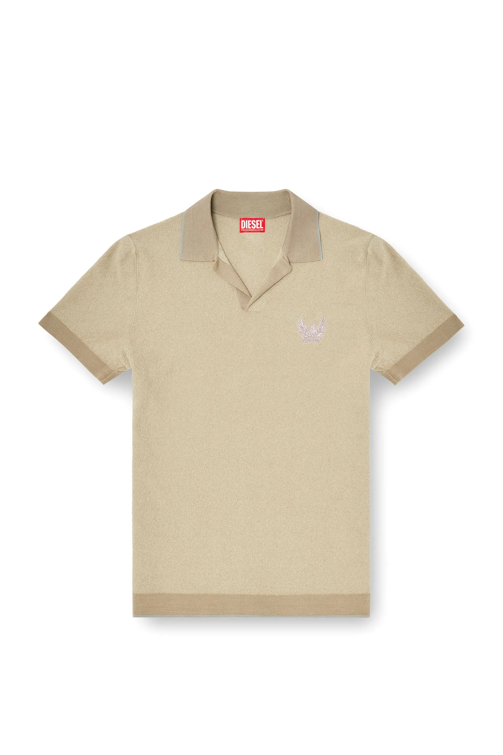 Bouclé-knit polo shirt with Phoenix logo