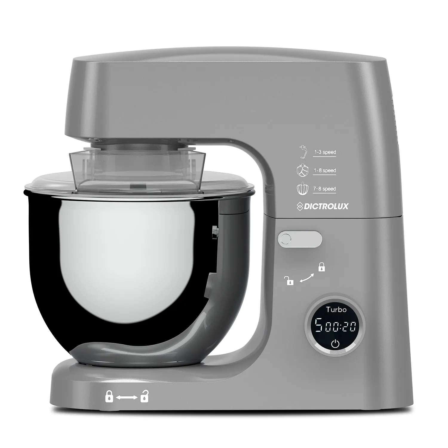 Impastatrice Planetaria Digitale Space Grey Planet SM-8127 7 Litri 2000 Watt