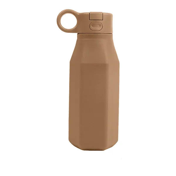 Troller | Silikonflaske m/sugerør | Brun