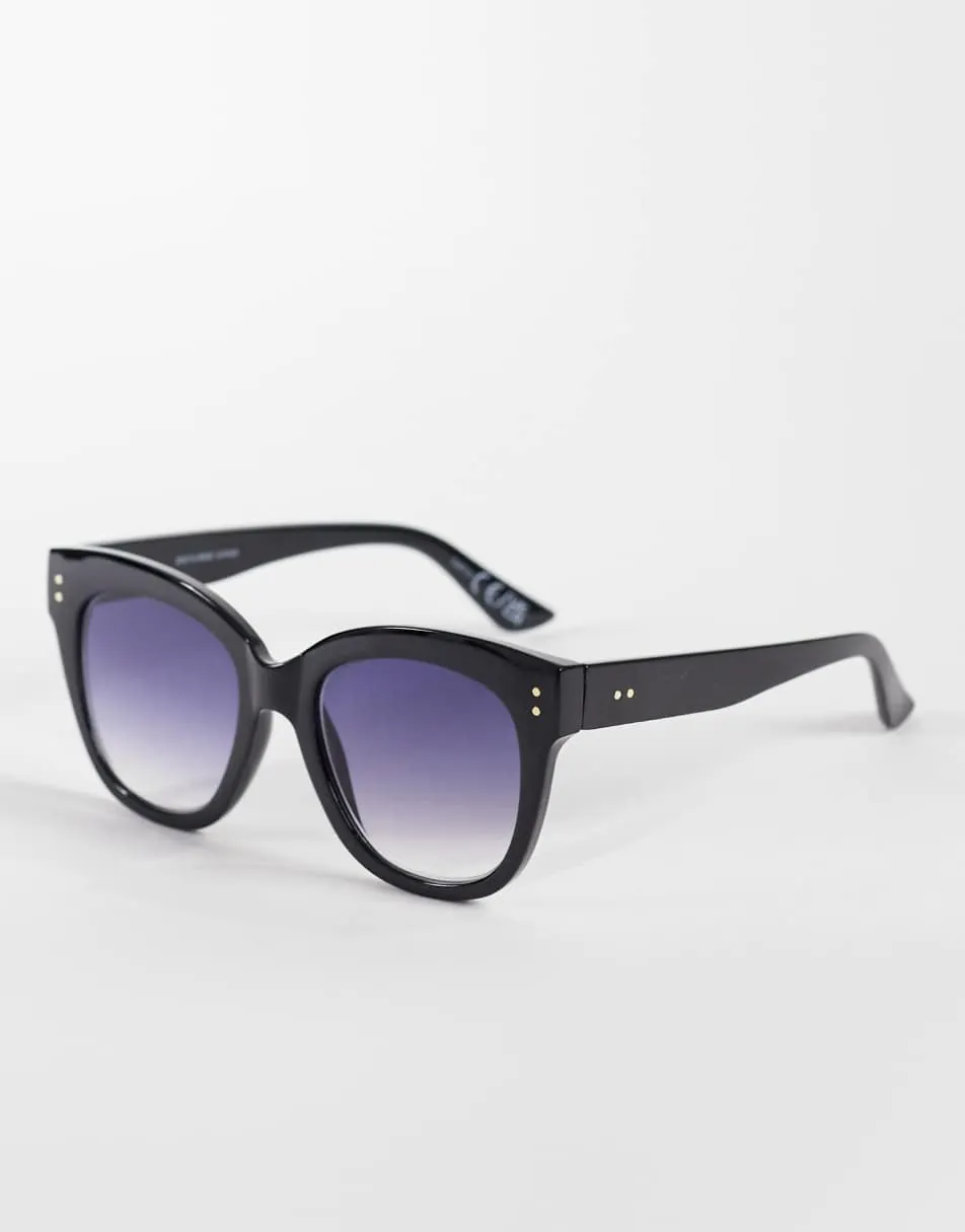 Gina Tricot round sunglasses in black