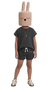 PLAIN T-SHIRT AND BERMUDA SHORTS SET