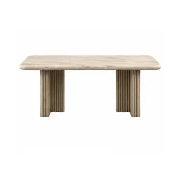 Palace (7-Piece) Dinner Table Set by Best Home - Beige/Gray
