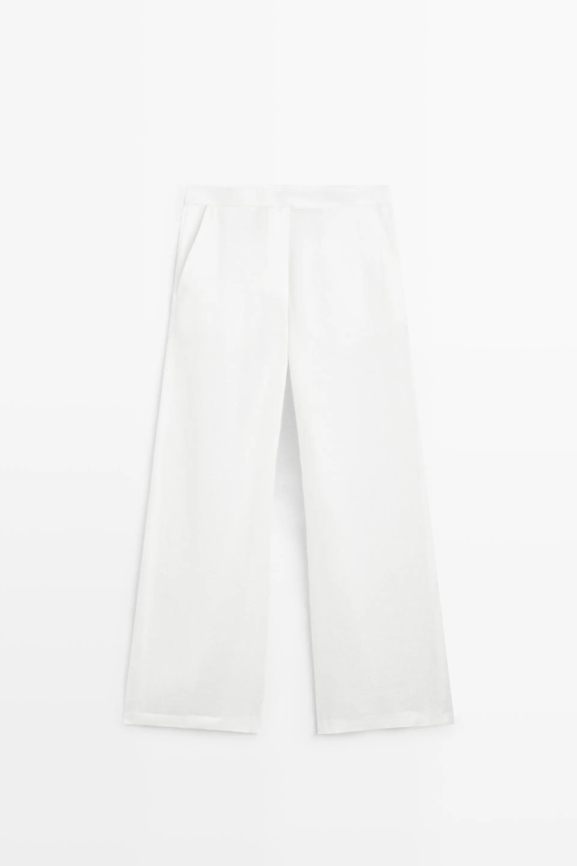 Soepelvallende 100% linnen broek