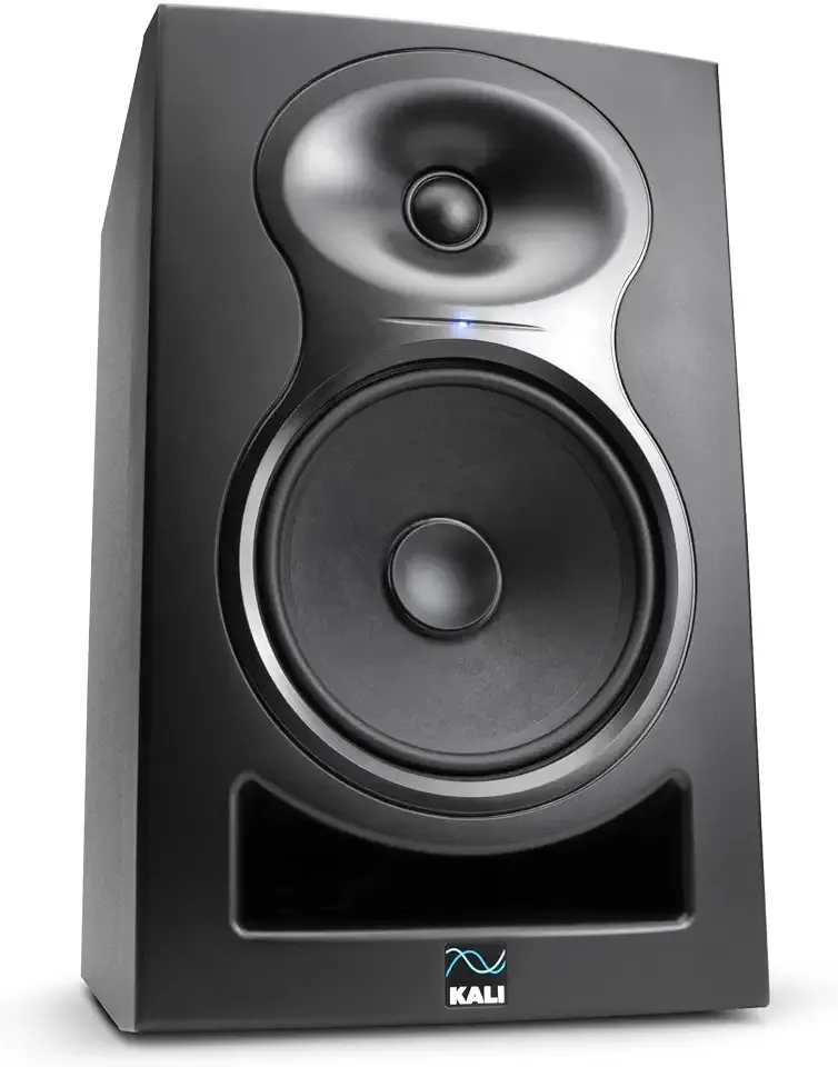 KALI AUDIO LP-6 V2 6.5" Project Lone Pine Powered Studio Monitor - Low-Noise Bi-Amped Professional Studio Speaker for Music Production - 80W, 115dB Max SPL - TRS, RCA, XLR Inputs - Single, Black