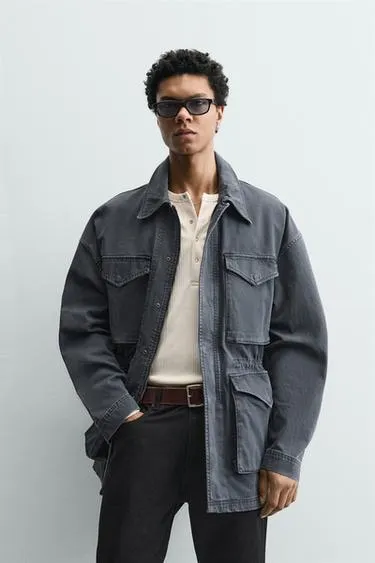 CROPPED FIT SPLIT SUEDE JACKET