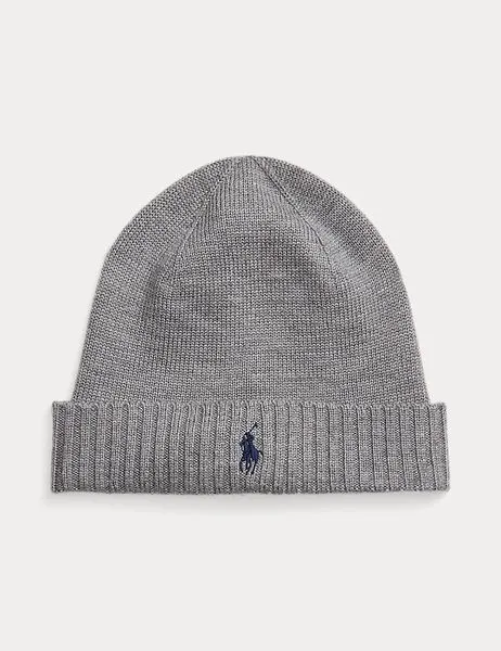 Signature Pony Wool Beanie Fawn Grey Heather