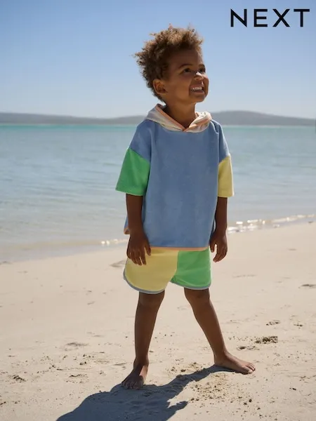 Colourblock Towelling Top and Short set (3mths-7yrs)