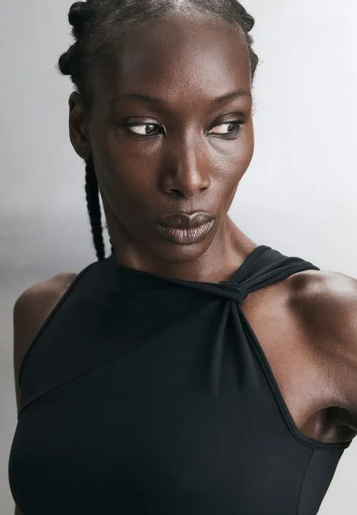 ONE TANK - Topper - black/white