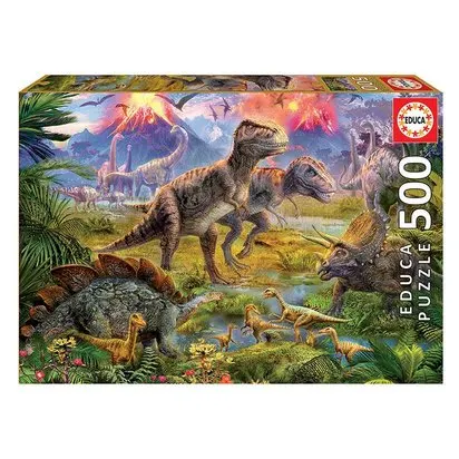 PUZZLE 500 PIECES DINOSAURES EDUCA BORRAS Ref : 04031005