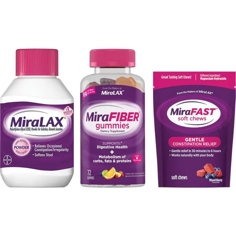 MiraLAX® or MiraFIBER® or MiraFAST™