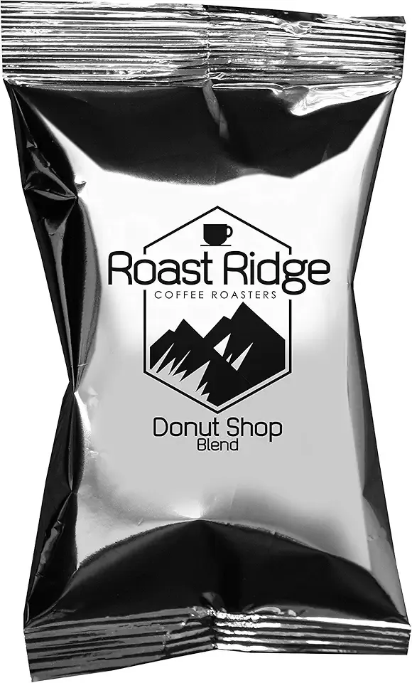 Roast Ridge Coffee 2.0 oz. Portion Pack Pre-Measured for Single Pot of Coffee, Donut Shop Blend, 40 Pouches