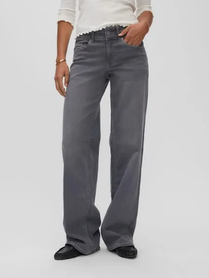 VMRIVER-STRETCH Middels høyt snitt Wide Leg Fit Jeans