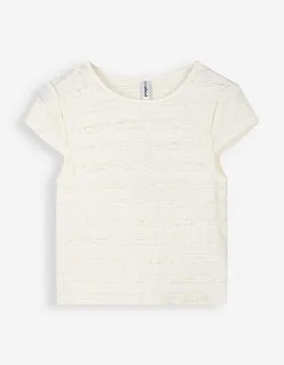 Maglia cropped - corto - Bianco sporco