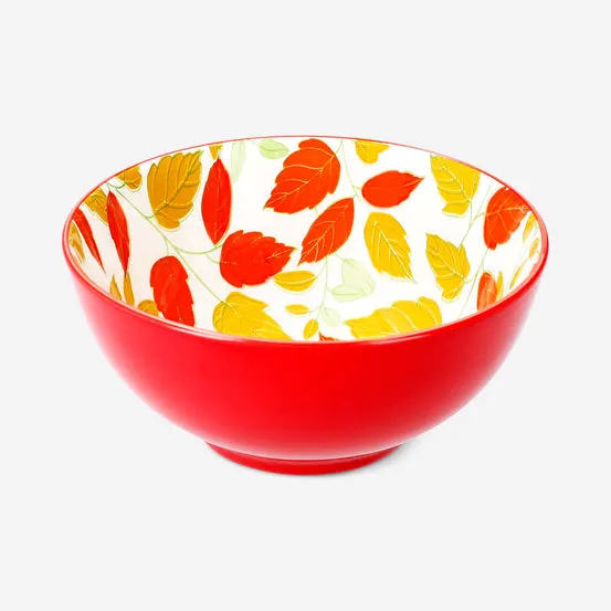 Skål med bladtrykk - 14 cm