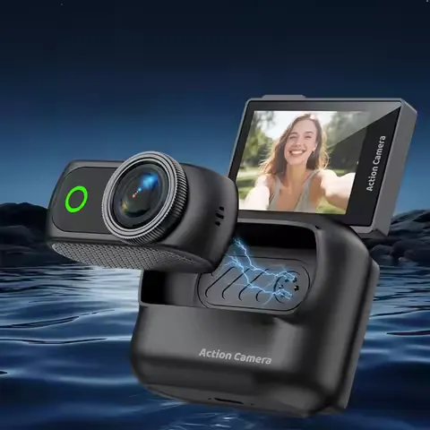 1080P Sport Action Camera Hands Free Magnetic Wearable Mini Camera Day Night Vlog Shooting Portable Small Camcorder