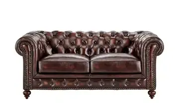 Ledersofa im Vintagelook Chesterfield