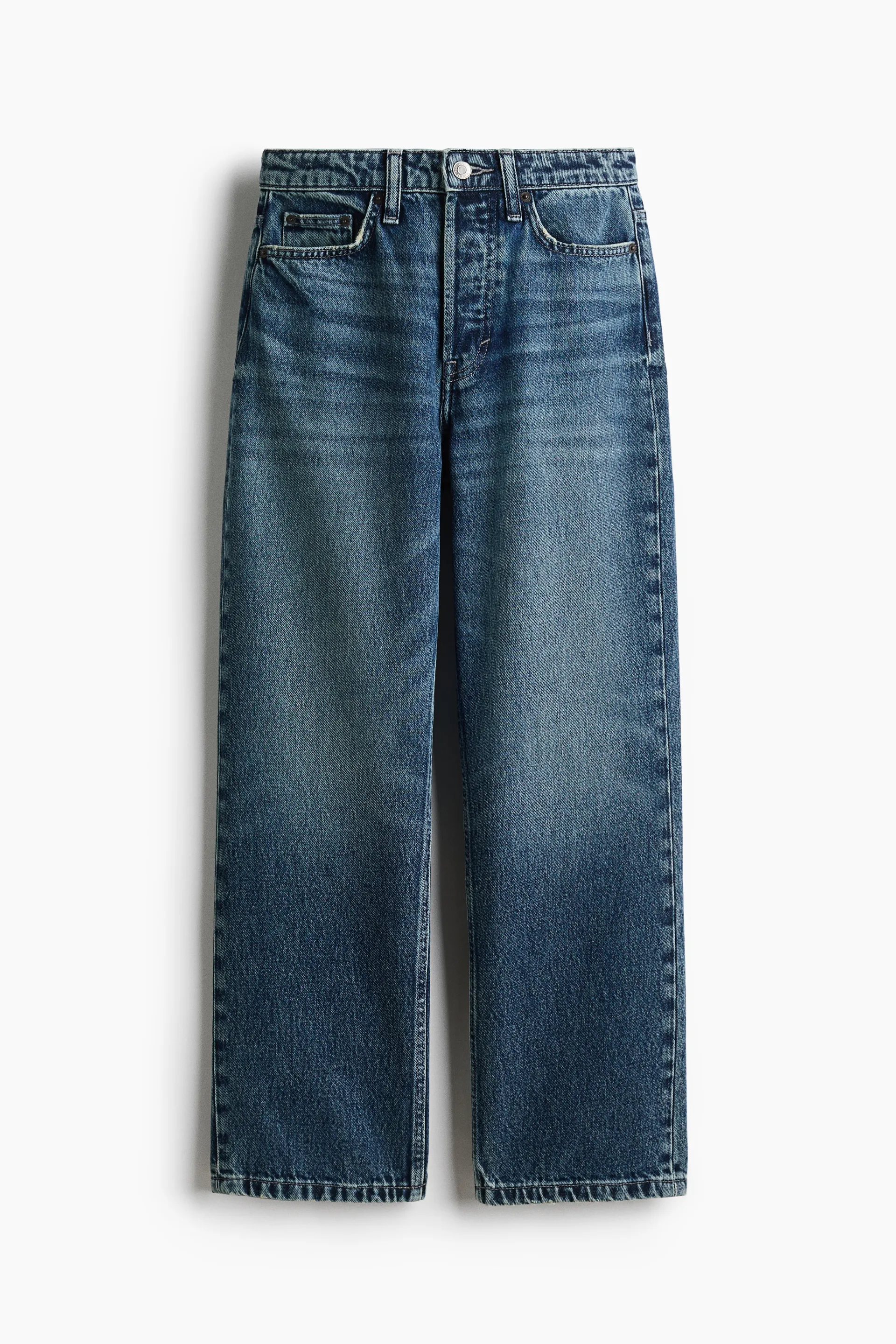 Straight High Waist Ankle Jeans
