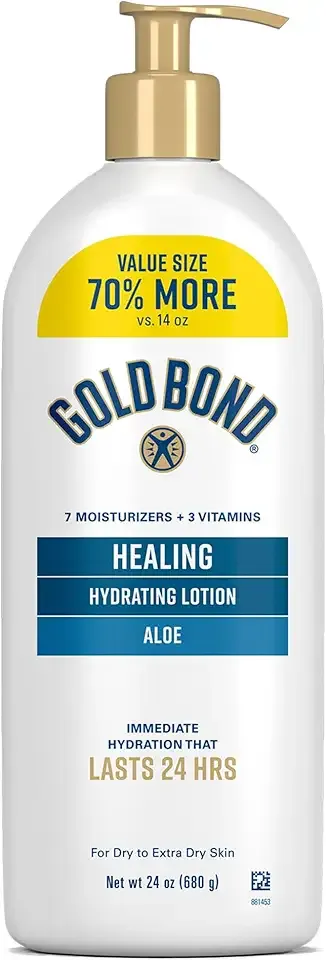 Gold Bond Healing Hydrating Lotion With Aloe Moisturizes, Heals & Smooths Dry Skin, Body Lotion, Delivers Immediate 24-Hour Hydration, Value Size, 24 oz