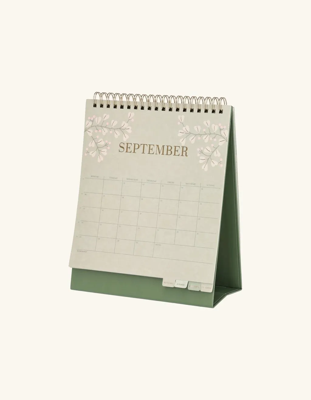 Tischkalender mit Registerblättern