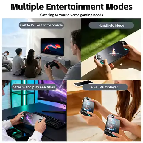 ANBERNIC RG VITA Handheld Game Console 5.46" IPS Touchscreen Android 5000mAh Video Gaming Player Supports AI Streaming RixelHK