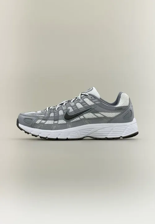 P 6000 UNISEX - Joggesko - white/black/metallic cool grey/cool grey