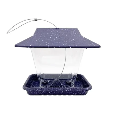 Bird Feeder Wood Hanging Platform Bird feeder - 2-lb