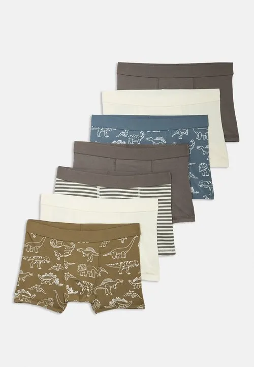 7 PACK - Underbukse - off-white/dark grey/olive