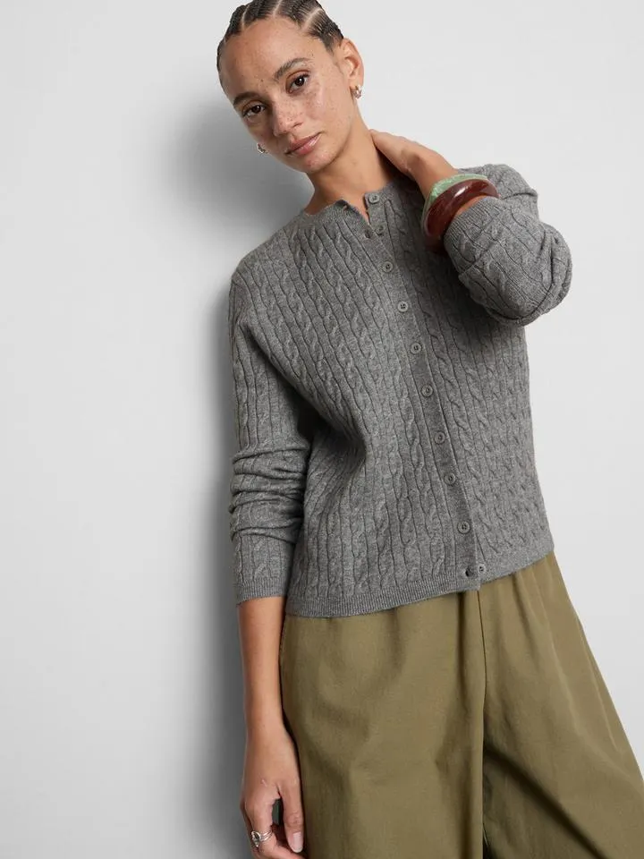 Gilet en maille torsadée