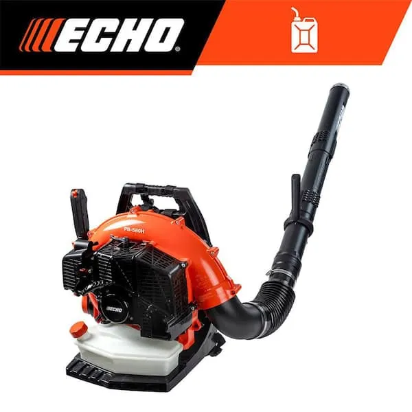 ECHO216 MPH 517 CFM 58.2 cc Gas 2-Stroke Backpack Leaf Blower with Hip Throttle