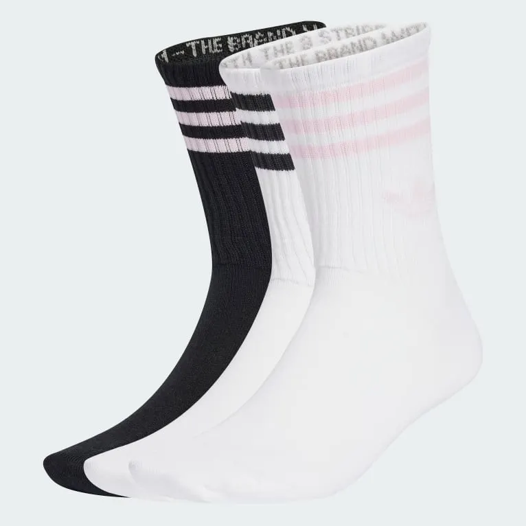 3-Stripes Crew Socks 3 Pairs