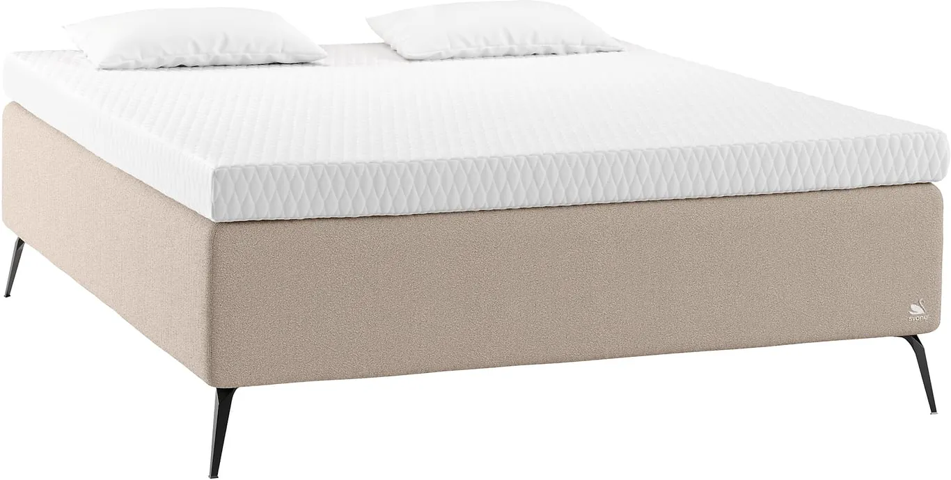 Svane® IntelliGel Deluxe Zala kontinentalseng 160x200 Integrert overmadrass, stoff Dream Sand
