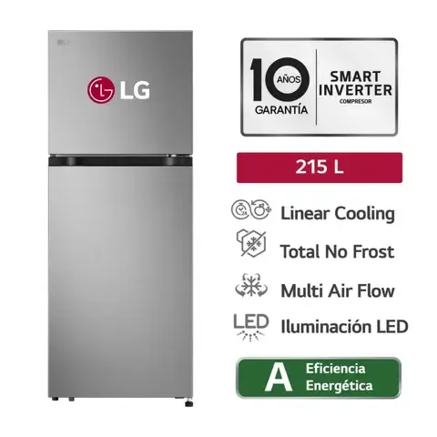 Refrigeradora LG 215L VT22BPY sd Plateado