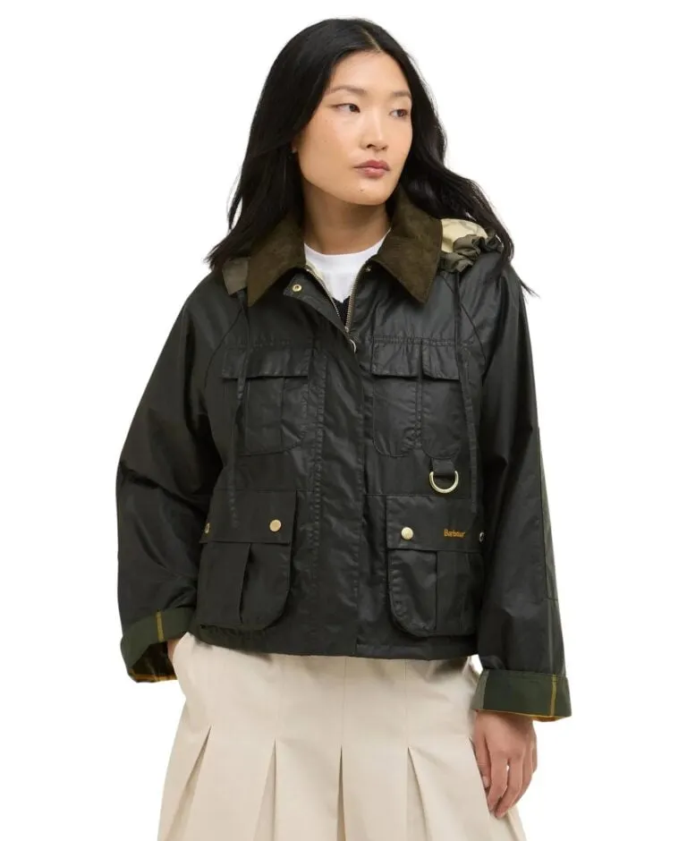 Liza Waxed Jacket - Fern/Ancient